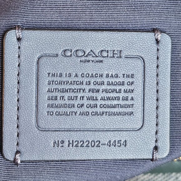 Coach Crossgrain Zip Tote, 4454, Amazon Green - Picture 16 of 16